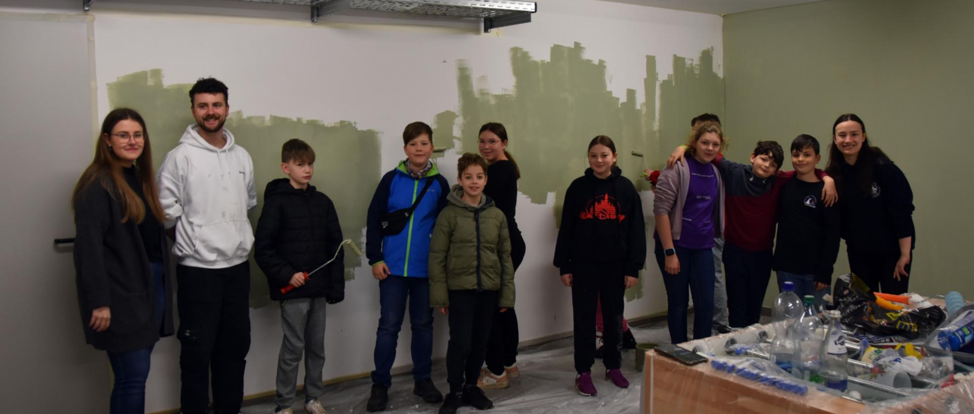 Das Bild zeigt eine Aktionsgruppe bei der 72 Stunden Aktion