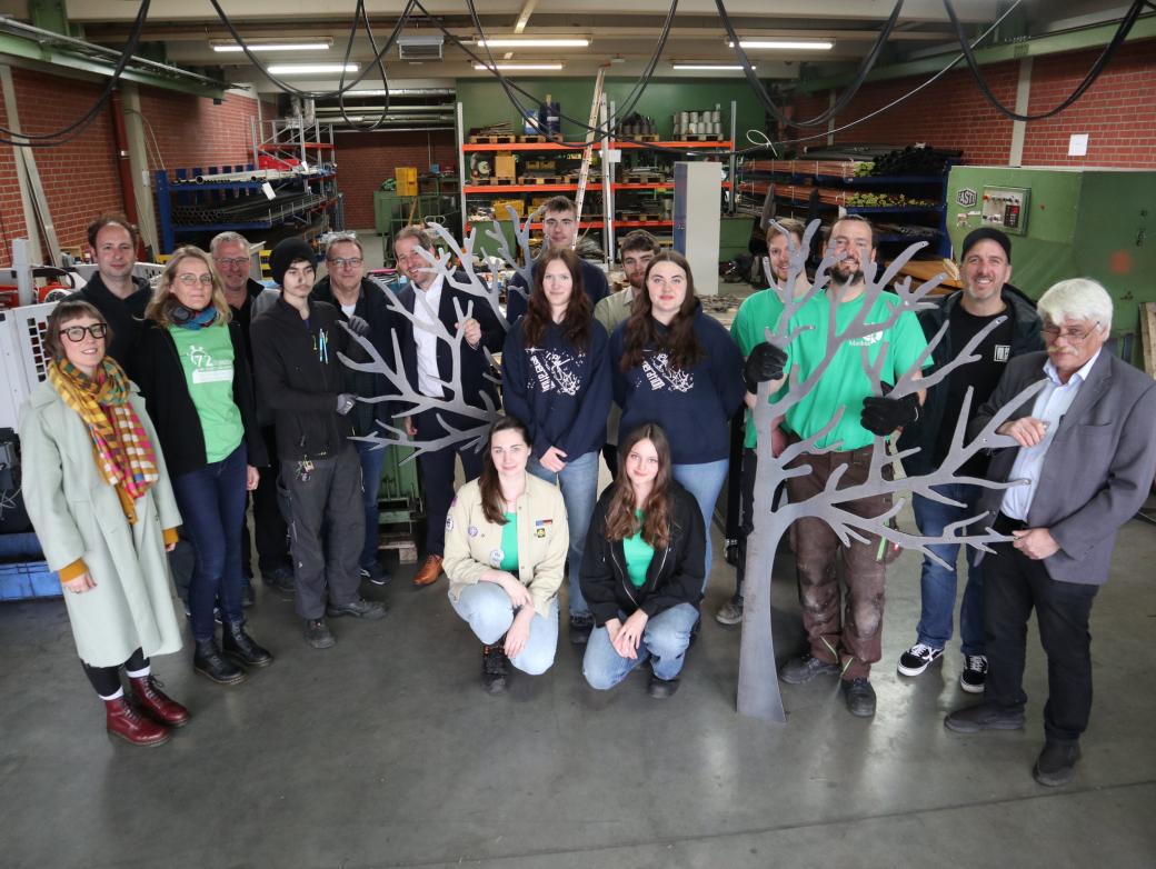 Das Bild zeigt eine Aktionsgruppe bei der 72 Stunden Aktion