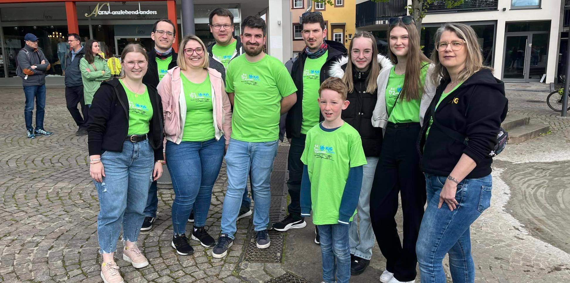 Das Bild zeigt eine Aktionsgruppe bei der 72 Stunden Aktion