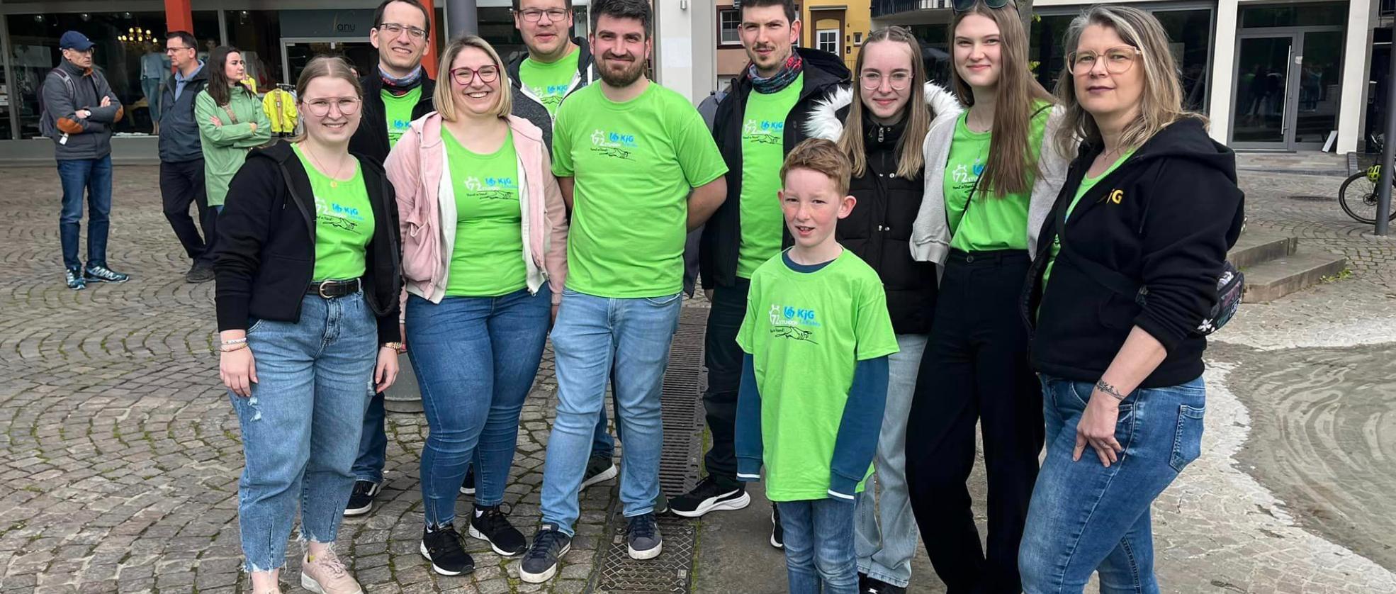 Das Bild zeigt eine Aktionsgruppe bei der 72 Stunden Aktion
