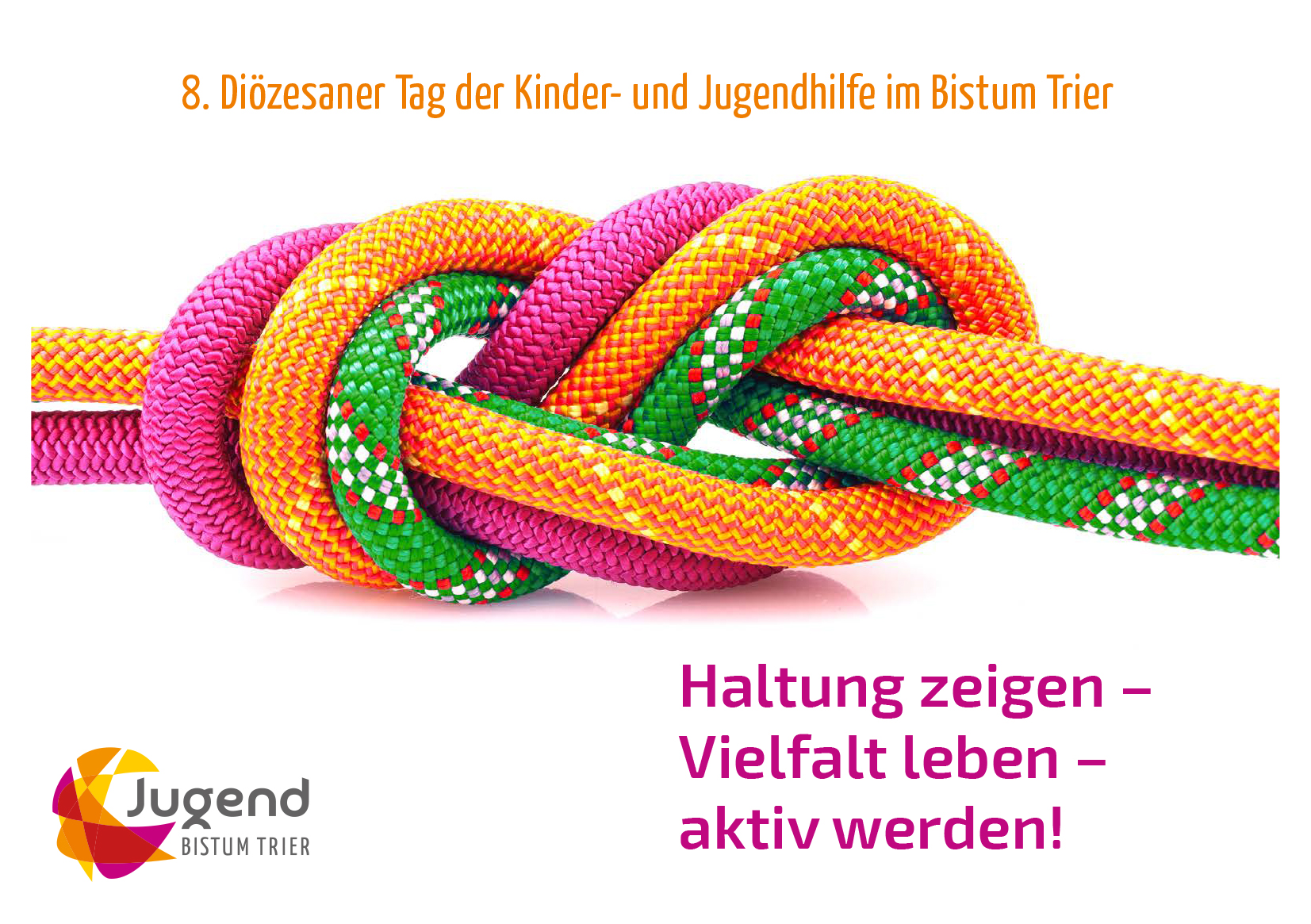 Ein Knoten aus mehreren Seilen