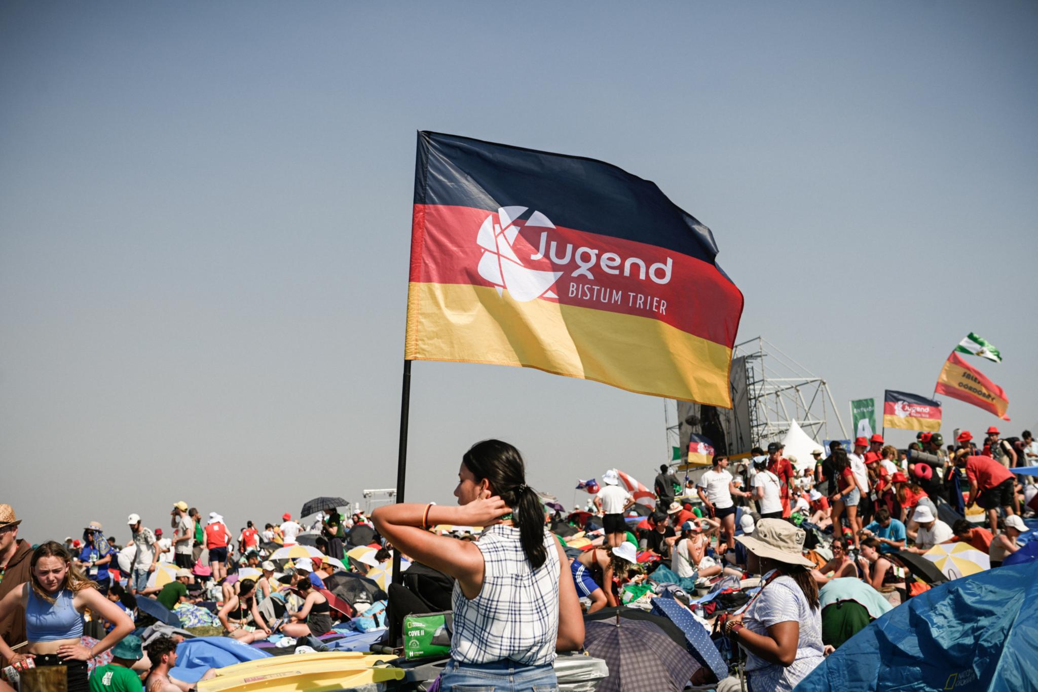 KNA Pilger aus dem Bistum Trier bei der Vigilfeier des WJT